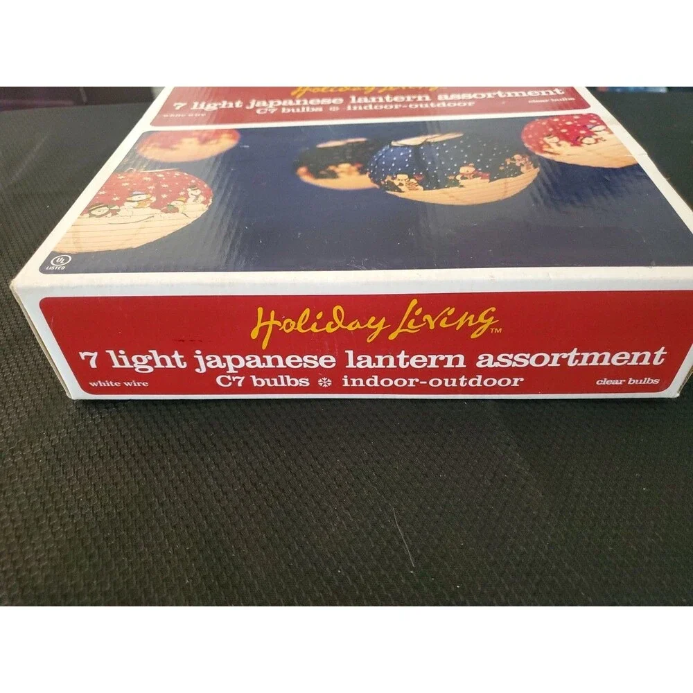 7 Light Japanese Lantern Lights Indoor Outdoor C7 Clear Bulbs New Lowes